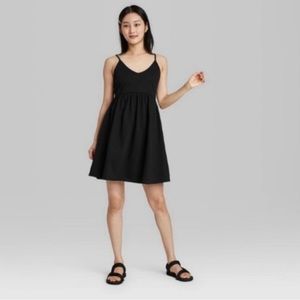 Wild Fable Strappy Black Knit Dress NWT Size S